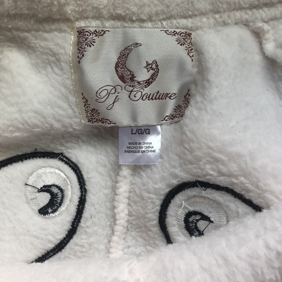 Plush white panda PJ bottoms. US SIZE LARGE - Picture 4 of 4